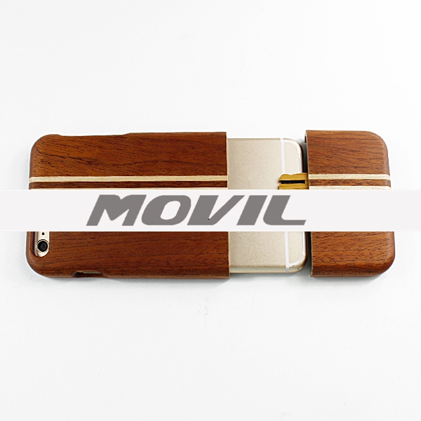 NP-2387 Funda de auténtica madera de bambú para iPhone 6 plus-8